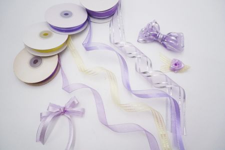 Purple tone Sheer Ribbon Set